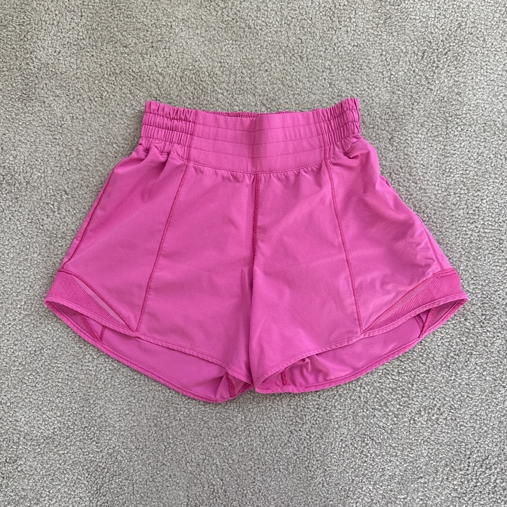 Lululemon Hot Pink Hotty Hot Shorts